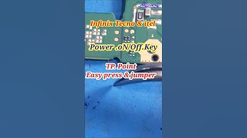 Infinix Tecno & Itel Power Button Easy Solution #Easy jumper TP Point