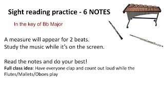 Flutes/Oboes/Mallets Sight Reading: Key of Concert Bb