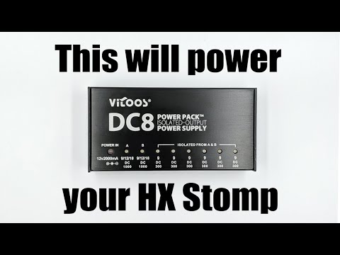 Vitoos DC8 can power the HX Stomp - YouTube