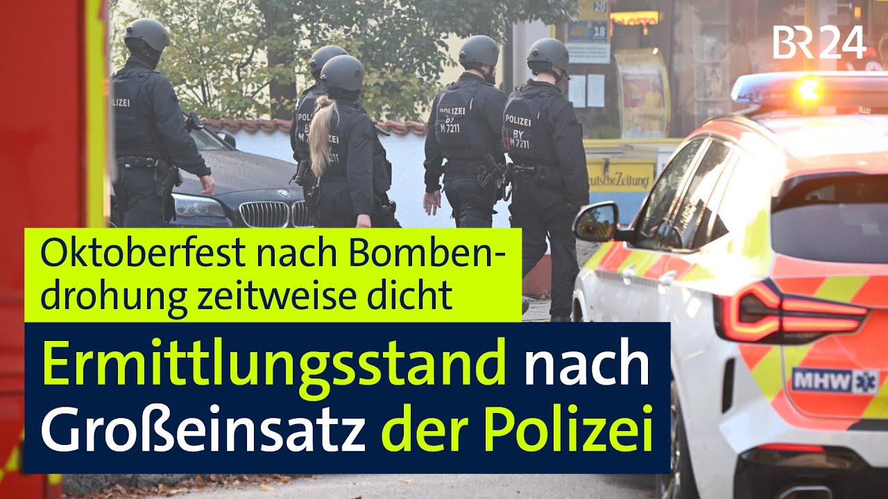 Großeinsatz in München: Explosion, Bombendrohung und Oktoberfest-Schließung | BR24live