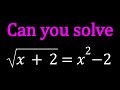 Lets solve a radical equation