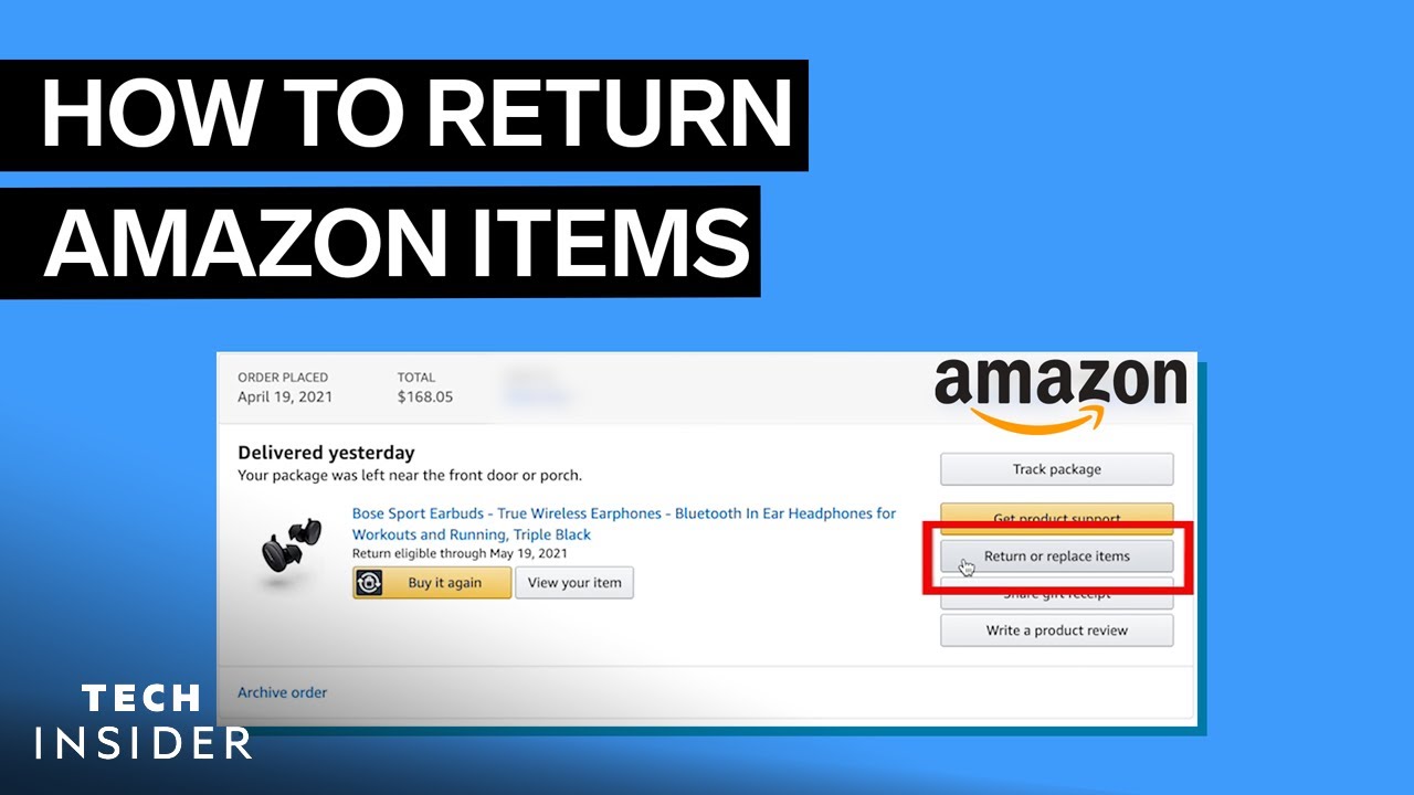 How To Return  Items 