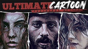 Ultimate Cartoon Photoshop Action | The Exotic Canvas Photoshop Actions Bundle | Artixty
