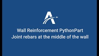 Joint rebars at the middle of the Wall | Wall Reinforcement PythonParts in ALLPLAN