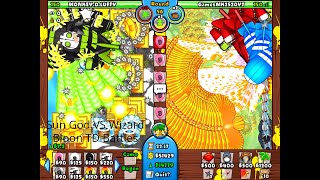 Sun God VS Wizard - Bloon TD Battles
