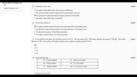 Sustainable Power Generation Systems week 5 NPTEL assignment solution
