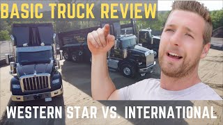 TRI AXLE DUMP TRUCK | 2022 Western Star 4900 vs. 2022 International HX