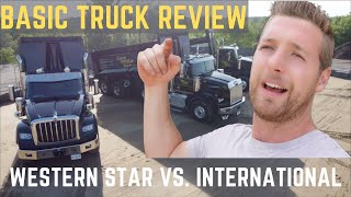 TRI AXLE DUMP TRUCK   |   2022 Western Star 4900 vs. 2022 International HX