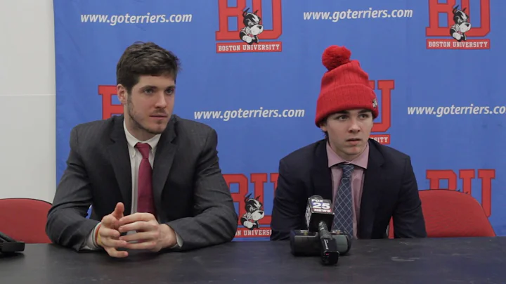 BU Hockey - Doyle Somberly, Clayton Keller Postgame (1/13/17 vs Boston College)