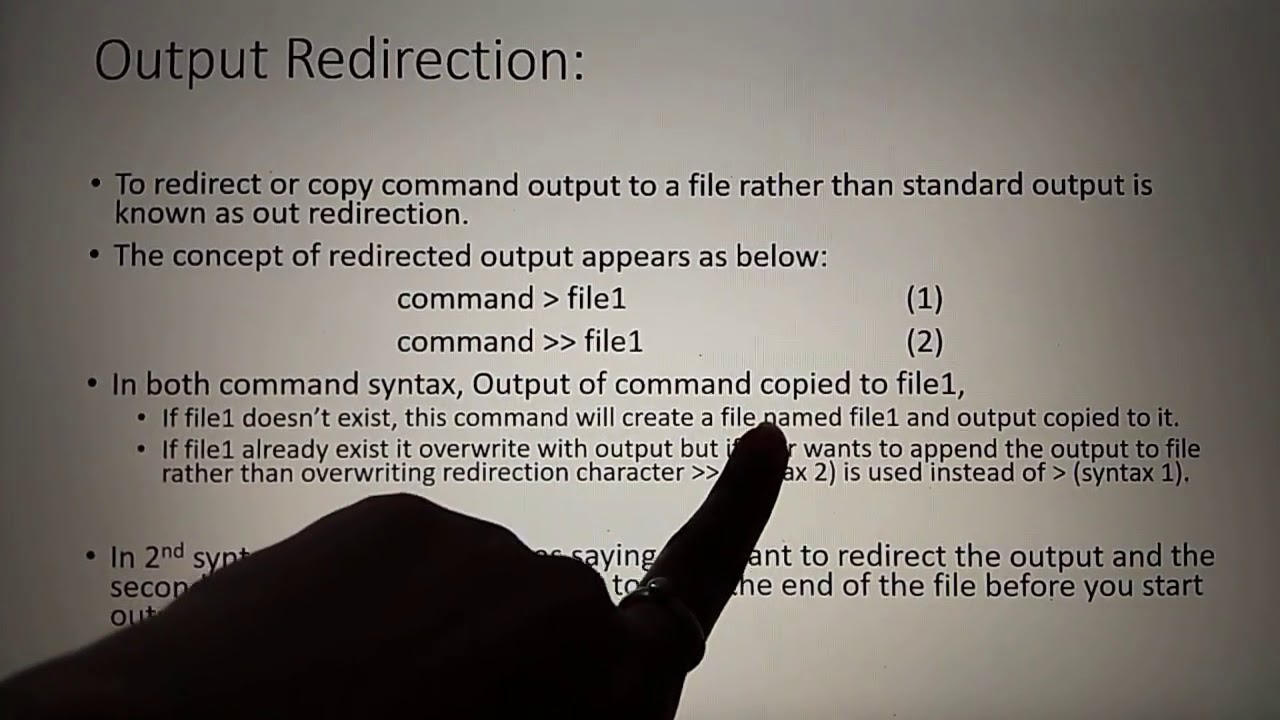 Unix Shell (Different type of Shell and I/O Redirection) - YouTube