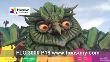 FLC 3000 P18 flexible LED curtain irregular shape-Eyes