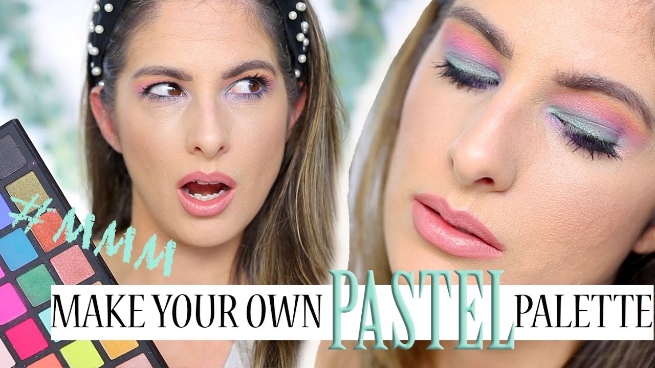 Make your own PASTEL eyeshadow Palette? SIMPLE pastel eyeshadow tutorial,  Makeup Monday Motivation! - YouTube