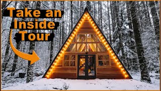 Discover The Beautiful of A-Frame Tiny Cabin Home | Affordable Housing