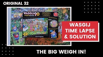 Wasgij Original 32 Puzzle Time Lapse & Solution - The Big Weigh in