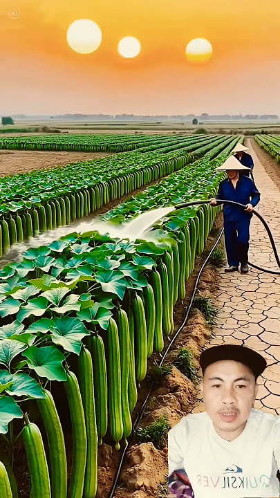 Menyiram di sore hari #farming #agriculture