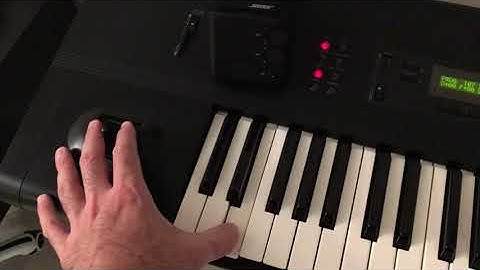 Korg M1 synth quick patch demo