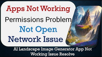 How To Fix AI Landscape Image Generator App not working | Not Open | Space Issue