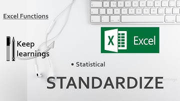 Excel  STANDARDIZE Function