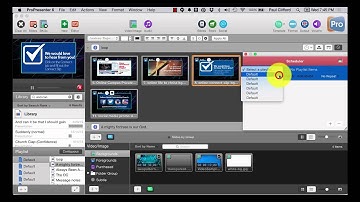 ProPresenter 6 Tutorials: New features part 7 -- The Scheduler