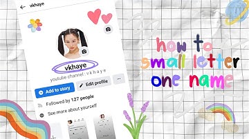 how to one name on facebook old accounts (all small letters)