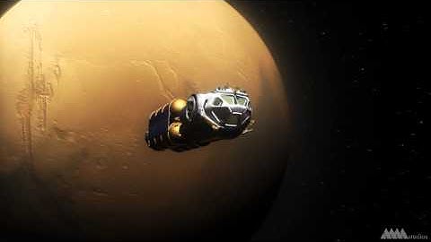 Animation of a Docking Maneuver in a Phobos Mission