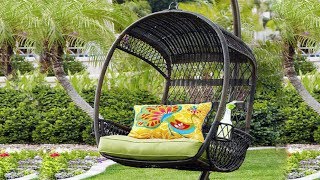 Hanging Chaise Lounger Chair Arc Stand Air Porch Swing Hammock Chair Canopy - SKY1831 hanging bubble chair Modern 