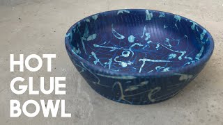 Turning A Bowl With Hot Glue | No-Chuck Turning
