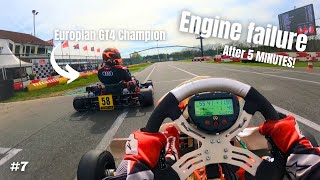 My Engine FAILED After 5 Minutes!  karting vlog at Berghem