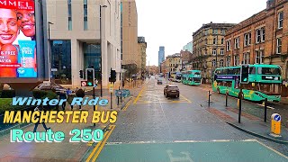 Manchester City Centre to Trafford Park - Bus ride on route 250 full Journey to Trafford Centre