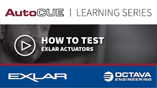 Final Test How To Test Exlar Actuators