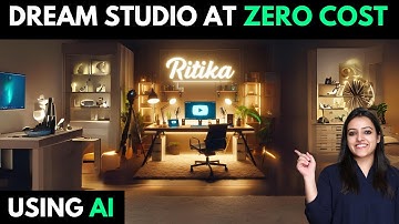 Create FAKE Youtube studio setup at home using free AI Tools | Youtube studio background using AI