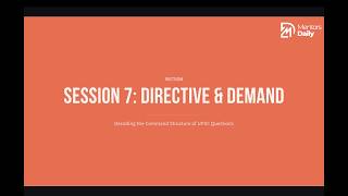 MAWEP  7 Session : Directive & Demand: What the Question Orders — Why the Verb Decides Your Marks