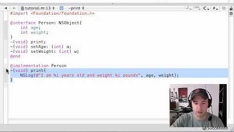 Objective C Programming Tutorial - 5 - Implementation