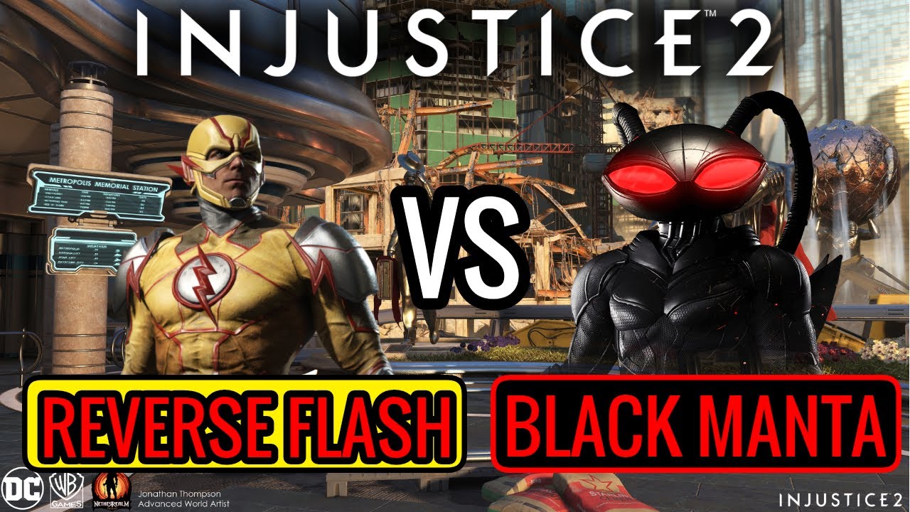 INJUSTICE 2 - REVERSE FLASH VS BLACK MANTA!