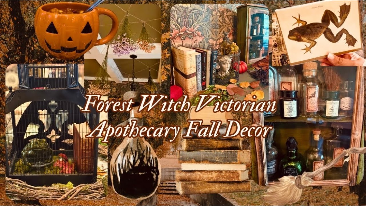 Лесная ведьма и викторианская аптекарская эстетика 🍂 Уютный осенний декор столовой — рецепт осенн...
