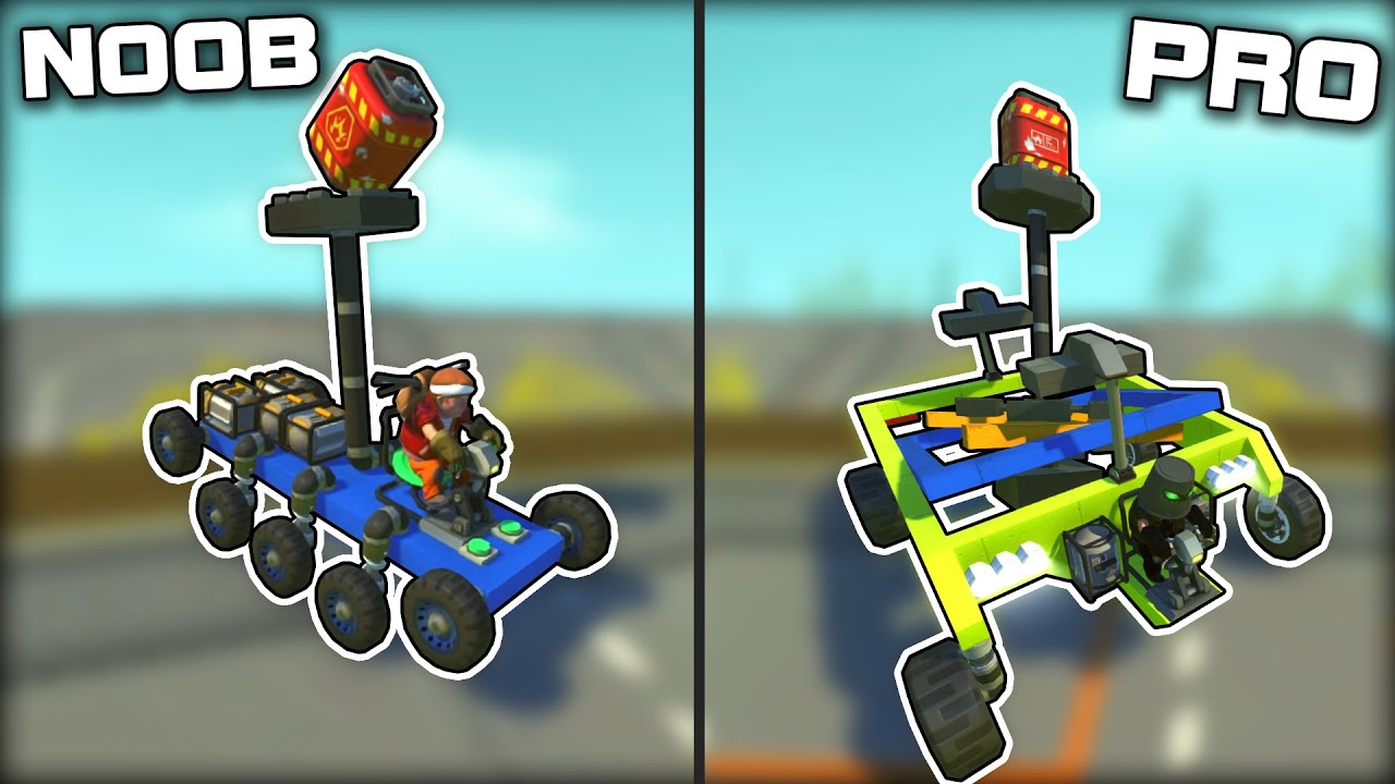 NOOB vs PRO Explosive Balancing Challenge! (Scrap Mechanic Gameplay)