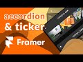 Accordion & Ticker Gallery in Framer (& Free File)