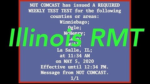 EAS Reenactment Mock: Illinois Required Monthly Test (Requested)