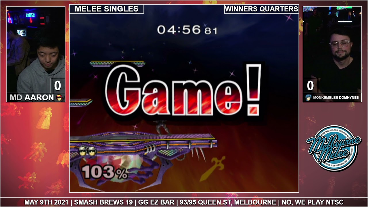 Aaron (Captain Falcon) vs DomHynes (Marth) - Losers Round 3 - Smash Brews 19