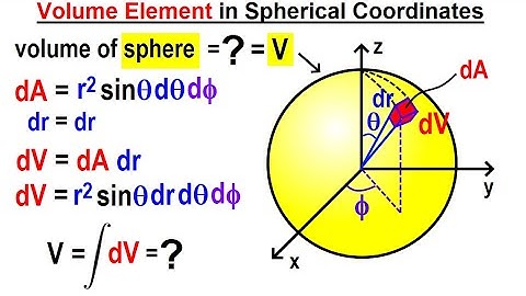 Physics Ch 67.1 Advanced E&M: Review Vectors (78 of 113) Volume of a Sphere in Spherical Coordinates