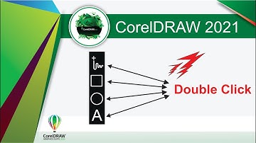 CorelDraw 2021 Trick & Tricks Double click Rectangle, text, ellipse, and Line