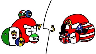 История второй мировой войны Countryballs за 2 минуты. #анимация