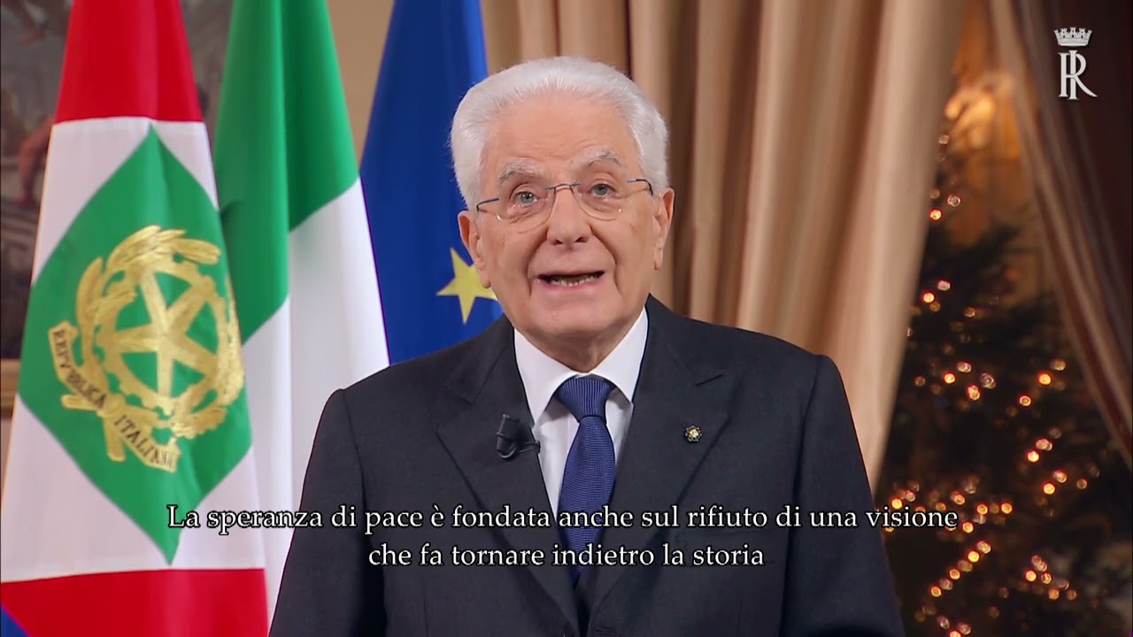 Messaggio di fine anno del Presidente Mattarella sottotitolato
