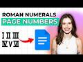 How to Make Page Numbers Roman Numerals in Google Docs [2026 Full Guide]