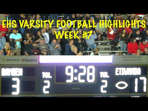 🦅HIGHLIGHTS🦅 2021 EHS VARSITY Football: Week #7 / EHS vs Damien High.