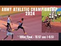 Chamod yodhasinghe become srilanka army athletic champion again   100m finals 