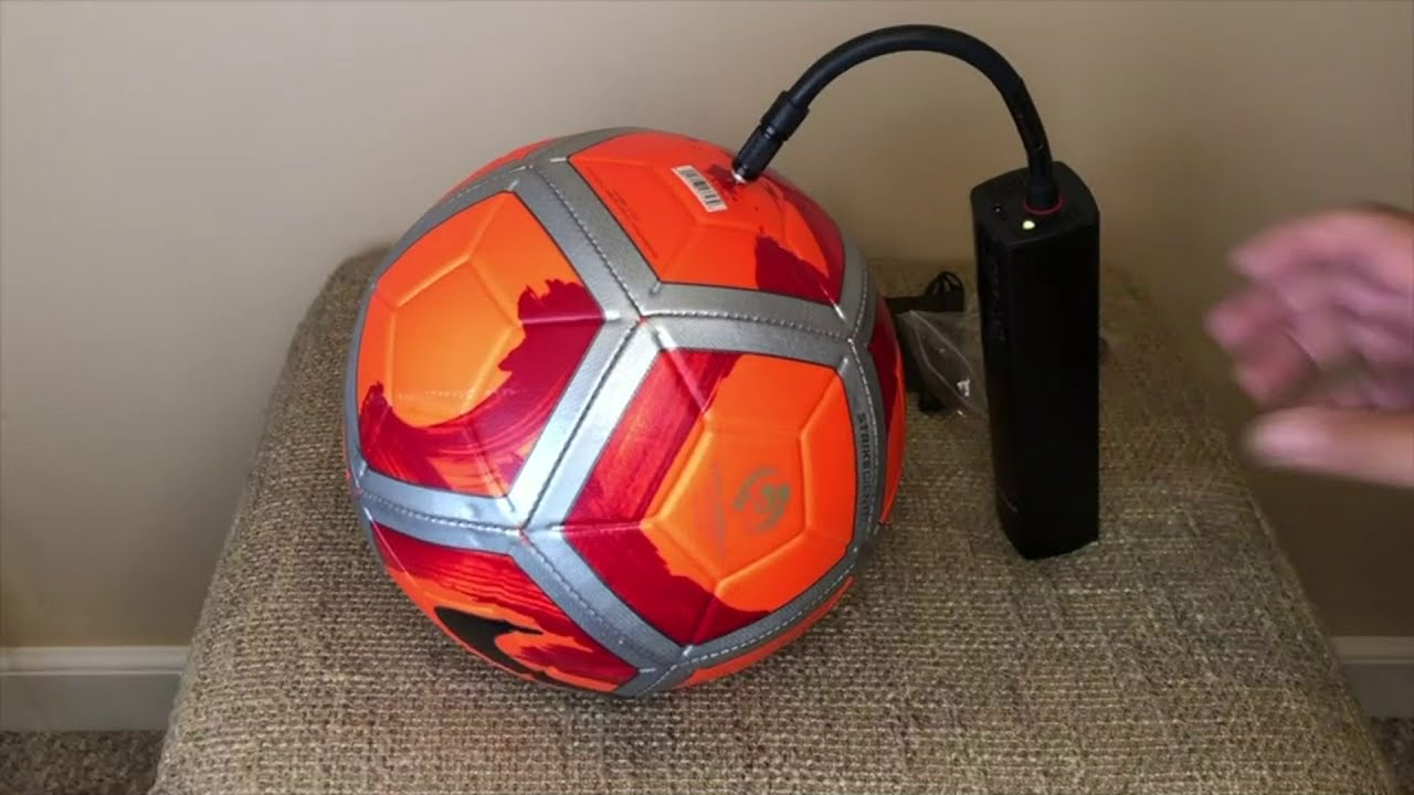 Portable Air Compressor, Air Inflator Handheld Tire Pump Review, Inflated the ball inless than a min