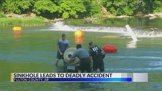 Sinkhole in Spring River Causes Whirlpool, 1 Dead