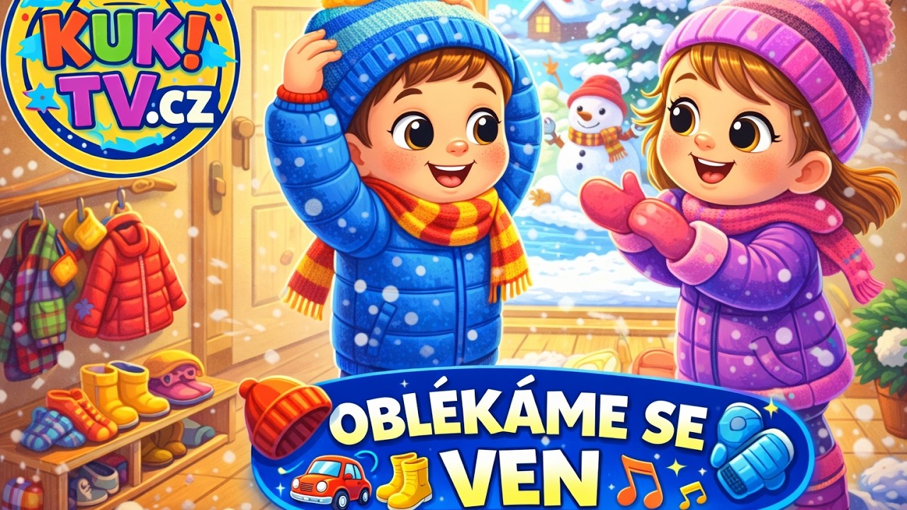 OBLÉKÁME SE VEN! 🧥 Písnička pro děti o oblékání | KukTelevize