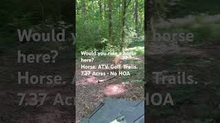 Open fields, wooded private trails for outdoor walking, ATV/UTV riding, and possible horse